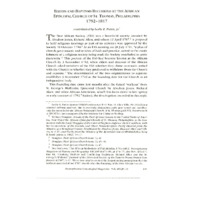 Births and Baptisms Recorded at the African Episcopal Church of St. Thomas, Philadelphia, 1792-1817