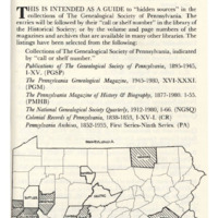 A Genealogist's Guide to Pennsylvania Records