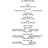 Officers of the Society