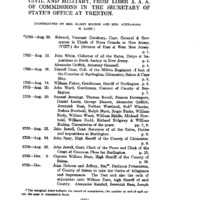 Abstracts of New Jersey Commissions, Civil and Military, from Liber A. A. A. of Commissions in the Secretary of State's Office at Trenton