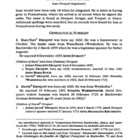 Droquet from Bischweiler in 1763