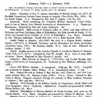 Genealogical Accessions by the Genealogical Society and the Historical Society of Pennsylvania, 1 January 1968-1 January 1969