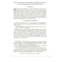 Parents of Eleanor Ann Jenkins and Mary E. Jenkins of New York, Nebraska, and Pennsylvania