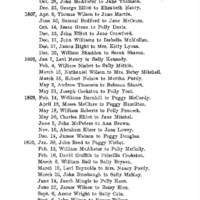 Marriages by John Hutchinson, Pastor, Presbyterian Congregation, Mifflin-Town and Lost Creek, Pennsylvania, 1806-1844