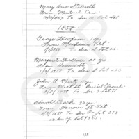 Odd Fellows Cemetery, Removals to, Interment Books, 1857-1866, Volume 2, pages 135-257