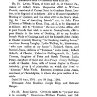 Abstract of Wills at Philadelphia