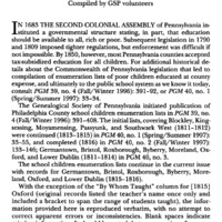 County of Philadelphia School Children Enumerations