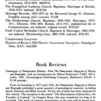 A Genealogist's Guide to Pennsylvania Records