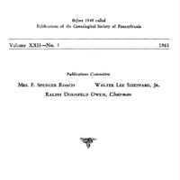 The Pennsylvania Genealogical Magazine