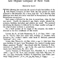 Pennsylvania Box-holders of the Safe Deposit Company of New York