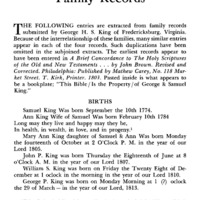 King - Phillips - Hammond Family Records