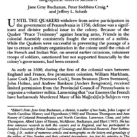 Captain John Finney's Company of Philadelphia Militia, 1704 Biographical Notes of Members