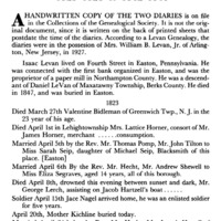 The Diaries of Isaac Levan