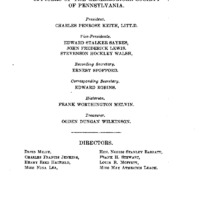 Officers of the Genealogical Society of Pennsylvania