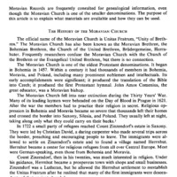 Moravian Genealogical Research
