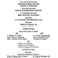 Officers of the Genealogical Society of Pennsylvania, Spring 1947