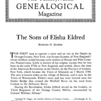 The Sons of Elisha Eldred