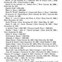 Pennsylvania Gravestone Inscriptions. St. Peter's Lutheran Churchyard, Barren Hill, Montgomery County