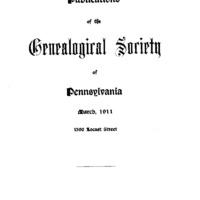 Publications of the Genealogical Society of Pennsylvania