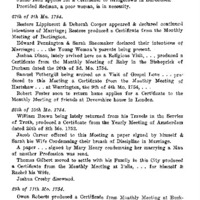 Early Minutes of Philadelphia Monthly Meeting of Friends