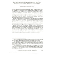 Court of General Quarter Sessions of the Peace, Huntingdon County, April and August 1813